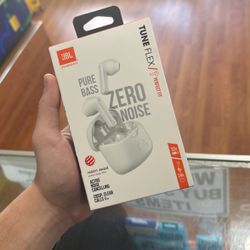 JBL Tune Flex True Wireless Noise Cancelling Earbuds with Bluetooth 5.2 (White)