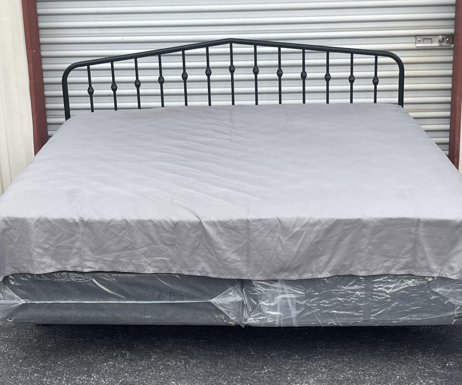 King Size Bed with Mattress Set