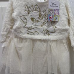 2T Disney the aristocats baby dress clothing ropa de nina vestido toddler clothes