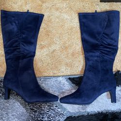 Navy Blue Boots