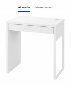 White ikea desk