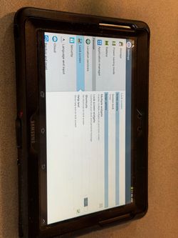 Samsung Galaxy Tab 2 GT-P5113 16GB, Wi-Fi, 10.1in - gray with Otter Box case  No cracks