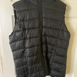 Fur-lined Puffer vest