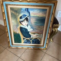 Hand Painting Canvas With Frame 