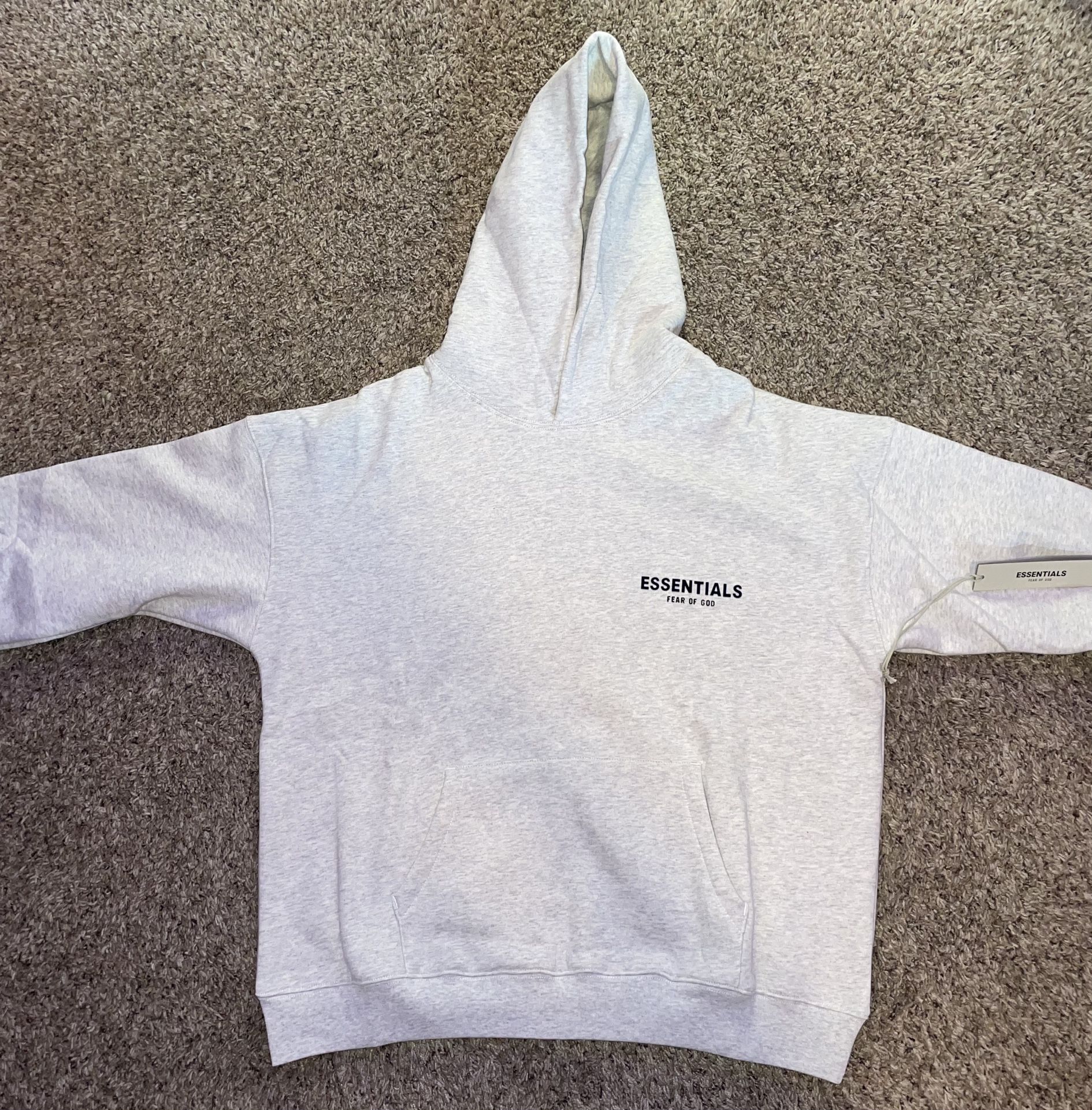 White Essentials Hoodie Sizes Medium and Large