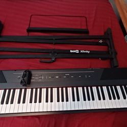 LIKE NEW Alesis 88-Key Recital Keyboard + Stand (Music Sheet Holder Included)