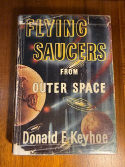 Major Donald Keyhoe UFO Book Collection - One signed - RARE!!