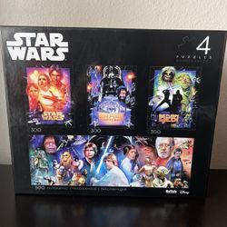 Star Wars Collector's Edition 4-in-1 Jigsaw Puzzle Multipack 