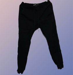 Black Joggers Mens Size M