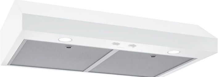 Broan-NuTone Glacier 30-Inch White Under Cabinet Range Hood – 350 CFM