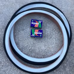 2 - 26 X 2.125” NYLON DELI TIRES & SET W / 2 TUBES