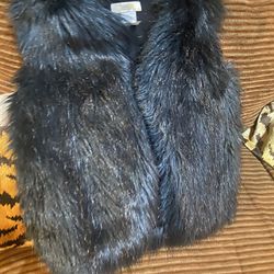 JCrew Girls Fur Vest- Size M-L