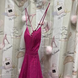 Hot Pink Glitter Barbie Dress