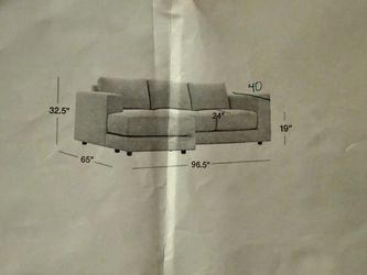 Couch 2 pieces crate&Barrel