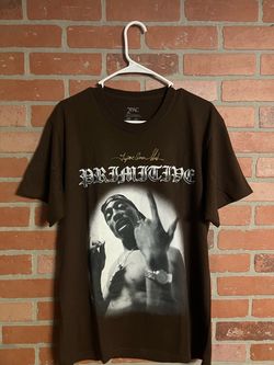 Primitive x 2Pac Tupac Shakur Graphic T-Shirt – Brown