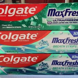 (3) Colgate Maxfresh Toothpaste, 6.3 oz each 