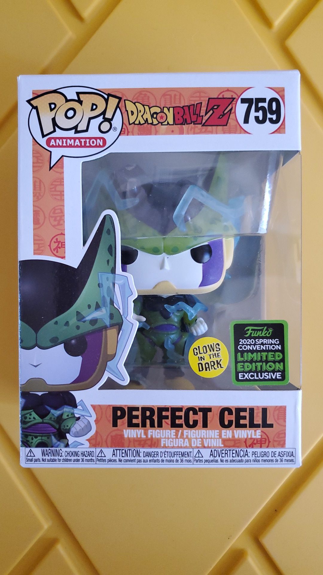Funko Pop Dragonball Z Perfect Cell Glows in the Dark 2020 Spring Convention Exclusive