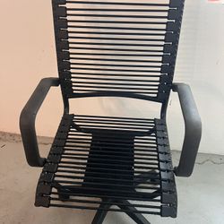 High Back Adjustable Office Chair with Arms and Foam Top Cove