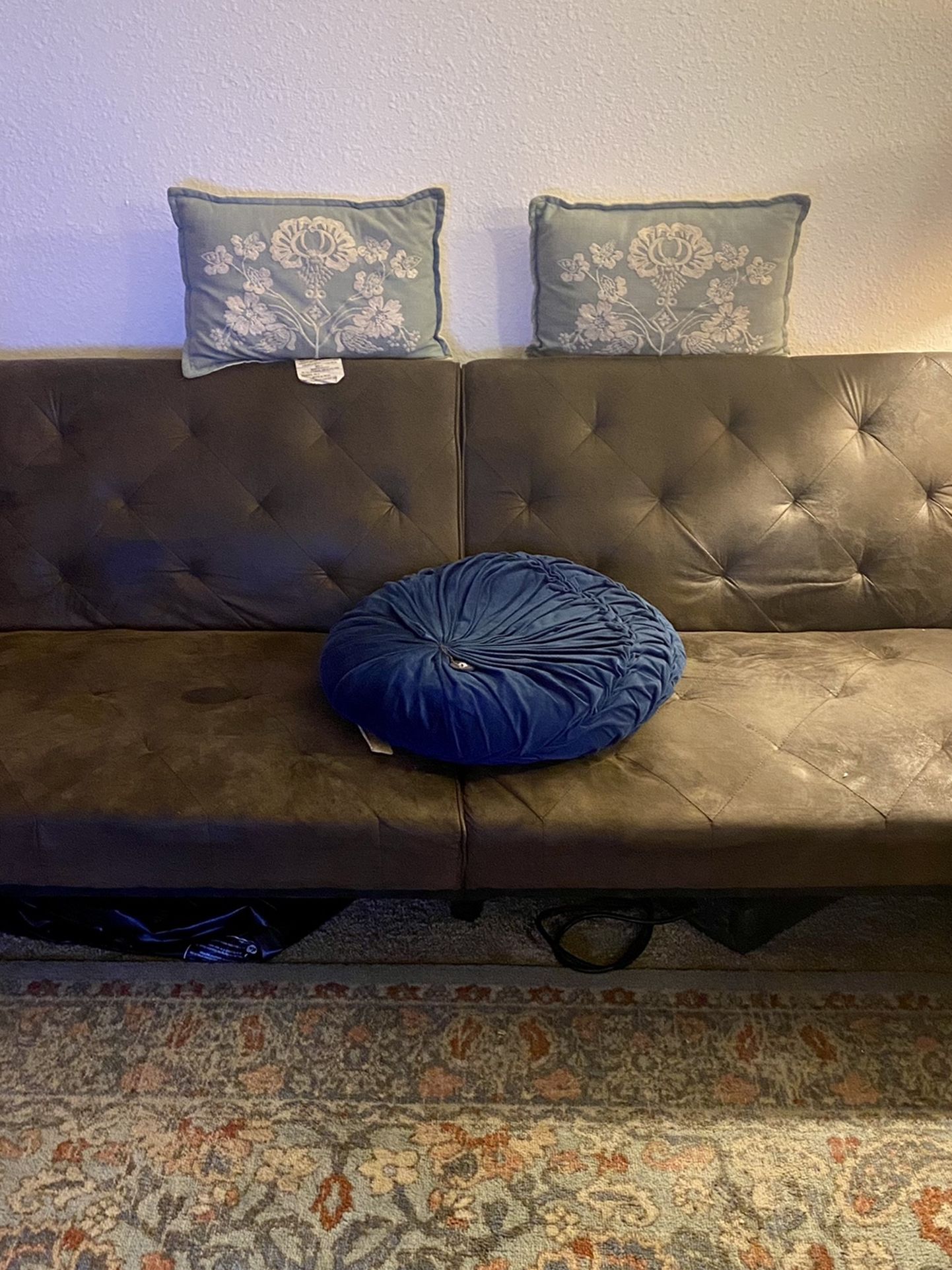 Suede Futon