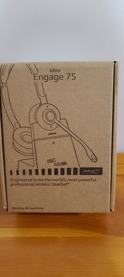 Jabra Engage 75 Stereo Music Wireless Headset Headphones NIB