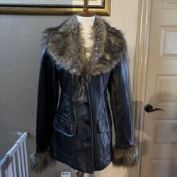 Vintage Victoria’s Secret Five Letter, Jacket, Detachable Fur