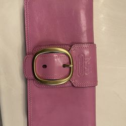 Pink Coach Clutch 