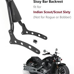 Backrest Sissy Bar Passenger Back Rest Rear Pad Compatible for Honda Rebel CMX300 CMX(contact info removed)-2023 (23" Height, Gloss Black)