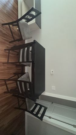 Table and chairs