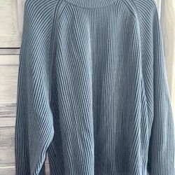 Blue vertical striped sweater Mens XXL