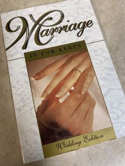 MARRIAGE IS FOR KEEPS PAPER BACK BOOK 