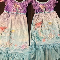 Two beautiful dresses of the little mermaid 2 To 4 years old