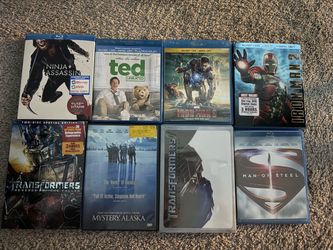 Blu-ray & DVD Movie Lot of 8