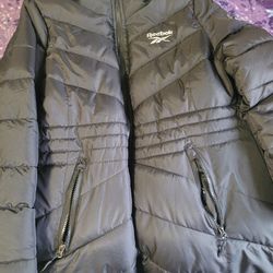 NEW Reebok Reversible Hooded Puffer Jacket