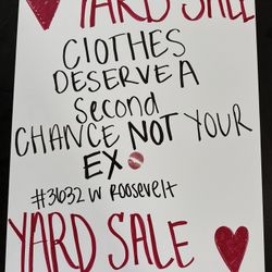 YARD SALE SATURDAY MAY 2nd 