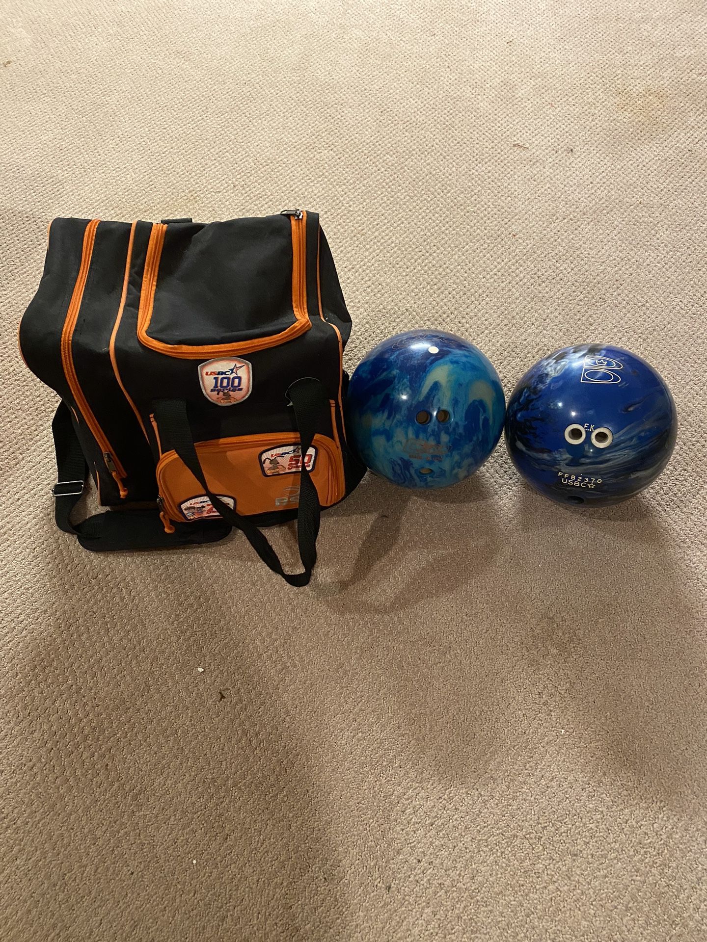 Bowling Balls With Bag