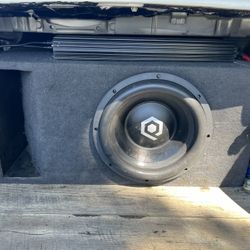 Soundqubed 12” Subwoofer With With MONO Amp and Box