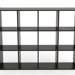 Estante Organizador 12 Cubos - Firme y Versátil (Color Chocolate)