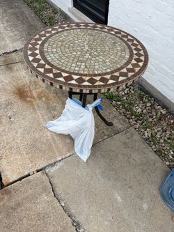 Mosaic patio table