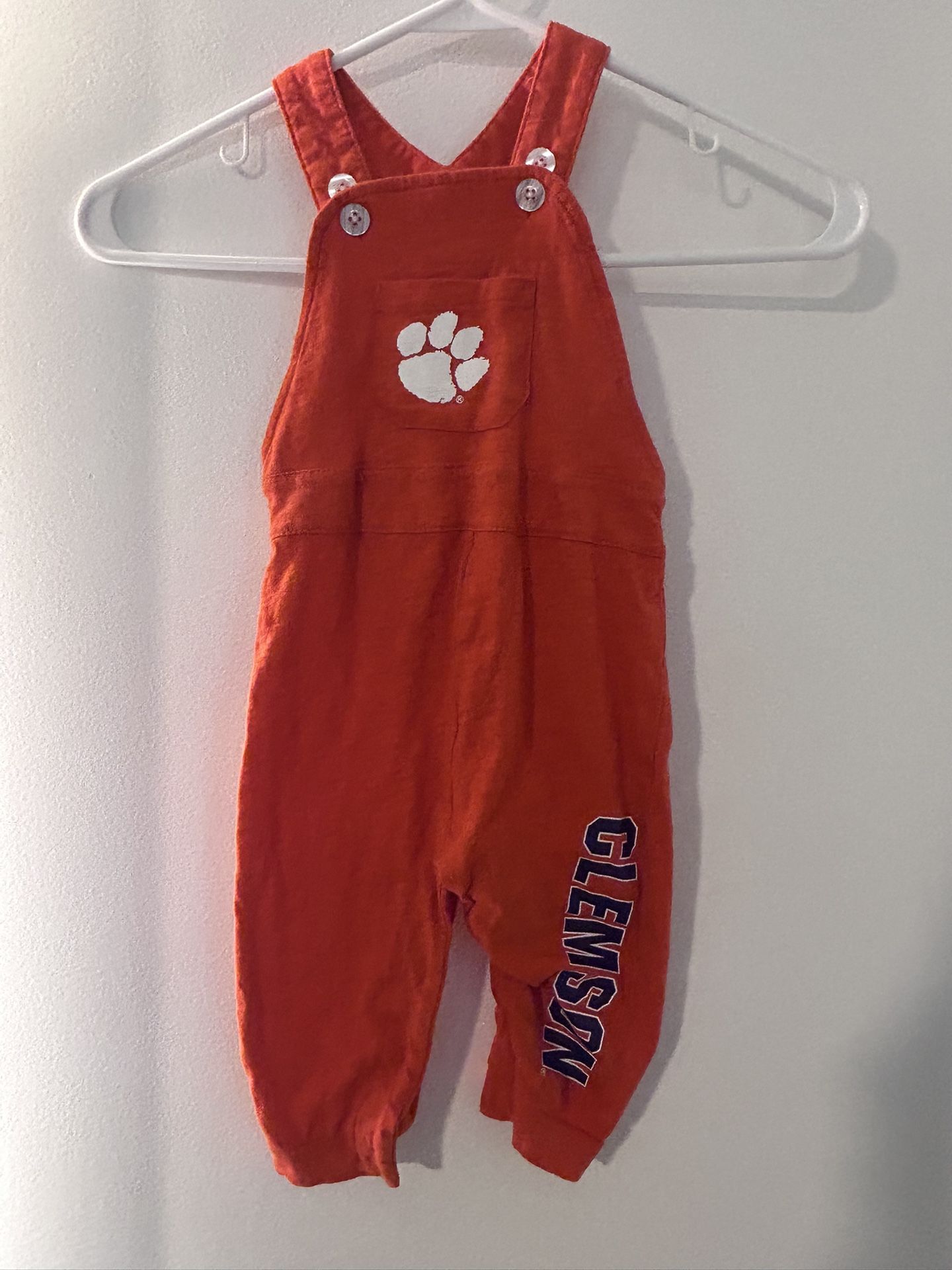Clemson Tigers Colosseum NCAA Infant Overalls Size 3-6 Months