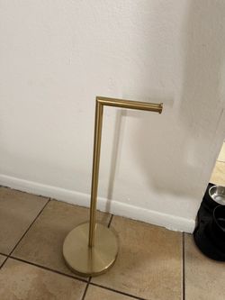 Gold toilet paper holder