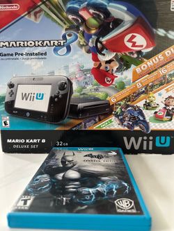 Wii U Mario Kart Deluxe Set + 2 Extra Games