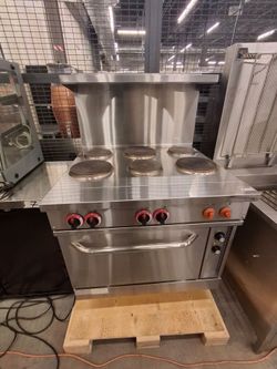 NSF 6 burner electric range