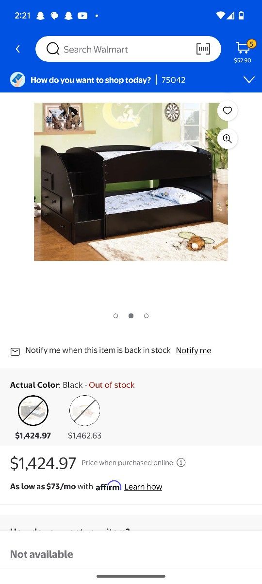 Low Bunk Bed