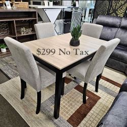 Beautiful 5-Pc Forana Dining Table Set Brand New 