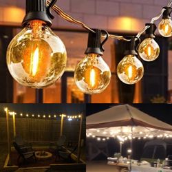 New In Box 32 Feet G40 Globe Waterproof Indoor Or Outdoor String Light 30 Bulbs Plus 3 Spare Patio Camping Garden Lights