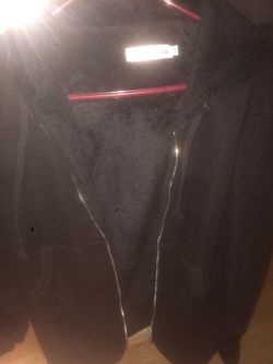 Black zip up jacket