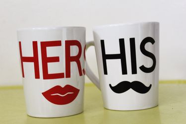 Valentine’s Day mugs
