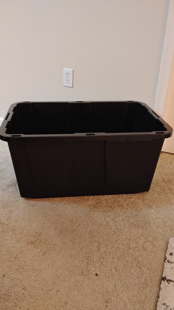 Greenmade 27 gal Storage Box (NO LID) 14.7 in. H X 20.4 in. W X 30.4 in. D ,Black
