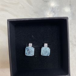 Aquamarine Studs