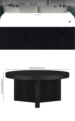 Black Wood Coffee Table